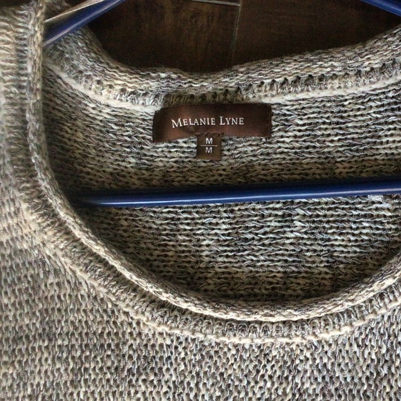 Ladies Cream Mix Knit Pullover Sweater Size M - Picture 8 of 13